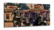 Quadro Decorativo Sons Of Anarchy Artístico em Tecido Canvas 130x60