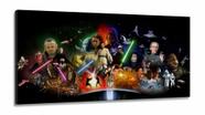 Quadro Decorativo Star Wars E em Tecido Canvas 130x60