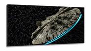 Quadro Decorativo Star Wars Nave em Tecido Canvas 130x60