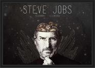 Quadro Decorativo Steve Jobs Informática Salas Decorações Com Moldura