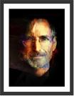Quadro Decorativo Steve Jobs Informática Salas Decorações Com Moldura