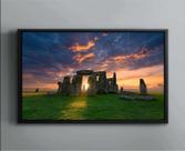 Quadro Decorativo Stonehenge Paisagem Natureza Sala Tela Canvas Premium