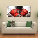 Quadro Decorativo Street Fighter Ryu Tela Em Tecido 3 Peças