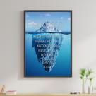 Quadro Decorativo Sucesso e Noites em Claro - Iceberg 45x34cm