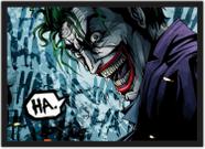 Quadro Decorativo Super Heróis Coringa Joker Com Moldura