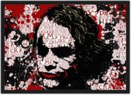 Quadro Decorativo Super Heróis Coringa Joker Com Moldura