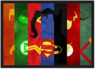 Quadro Decorativo Super Heróis Nerd Geek Decorações Com Moldura G7