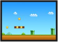 Quadro Decorativo Super Mário World Com Moldura