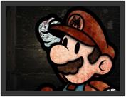 Quadro Decorativo Super Mario World Quartos Geek Salas Decorações Com Moldura
