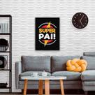 Quadro Decorativo Super Pai 45x34cm