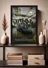 Quadro Decorativo Supermáquina McLaren 720S Com Vidro Tamanho:21cm x 30cm (A4)