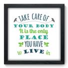 Quadro Decorativo - Take Care - 33cm x 33cm - 050qdrp Quadro Decorativo - Take Care - 33cm x 33cm - 050qdrp