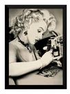 Quadro Decorativo Tattoo Estúdio Marilyn Monroe Tatuadora