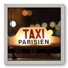 Quadro Decorativo - Taxi Paris - 33cm x 33cm - 126qdmb