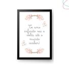 Quadro Decorativo - Te amo infinito vai e volta Aquarela