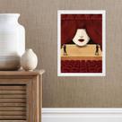 Quadro Decorativo Teatro- Palco 33x24cm - com vidro