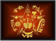 Quadro Decorativo Tetragrammaton Tetragrama Místicos Decorações Com Moldura Quadro Decorativo Tetragrammaton Tetragrama Místicos Decorações Com Moldura