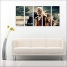Quadro Decorativo The Game of Thrones Mosaico Com 5 Peças GG2