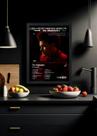Quadro Decorativo The Weeknd The Highlights (Dark) Com Vidro Tamanho:21cm x 30cm (A4)