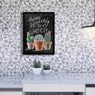 Quadro Decorativo There's Beauty In Simplicity - Cactos 45x34cm Quadro Decorativo There's Beauty In Simplicity - Cactos 45x34cm