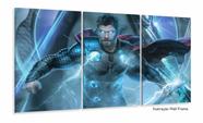 Quadro Decorativo Thor A 3 peças 120x60 cm em tecido
