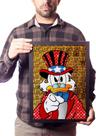 Quadro Decorativo Tio Patinhas Arte Hq Poster Moldurado