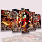 Quadro Decorativo Tio Patinhas Milionário Poder Escritório Colorido Colorido