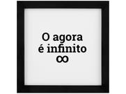 Quadro Decorativo Tipográficos Infinito 24x24cm