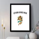 Quadro Decorativo Tô Nem Aí Meu Anjo 33x24cm