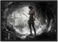 Quadro Decorativo Tomb Raider Lara Croft Games Jogos Geek Decorações Com Moldura G01