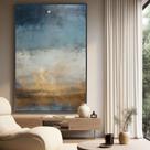 Quadro decorativo traços abstratos