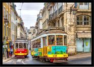 Quadro Decorativo Trem Bonde Elétrico Máquinas Paisagem Salas Quartos Escritórios Com Moldura RC031 Quadro Decorativo Trem Bonde Elétrico Máquinas Paisagem Salas Quartos Escritórios Com Moldura RC031