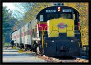 Quadro Decorativo Trem Locomotiva Máquinas Paisagem Salas Quartos Escritórios Com Moldura RC035