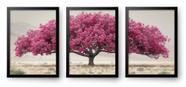 Quadro Decorativo Trio árvore 3d 60 x 40