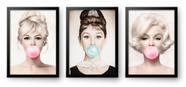 Quadro Decorativo Trio Divas 60 x 40 Quadro Decorativo Trio Divas 60 x 40