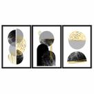 Quadro Decorativo Trio Geométrico Círculos 60x40 Sala Quarto Quadro Decorativo Trio Geométrico Círculos 60x40 Sala Quarto