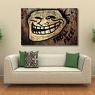 Quadro decorativo Troll Face Meme Tela em Tecido