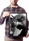 Quadro Decorativo Tupac 2pac Rap Hip Hop Poster Moldurado