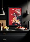 Quadro Decorativo turma de demon slayers Tamanho:21cm x 30cm (A4)