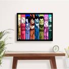 Quadro Decorativo Turma Dragon Ball Z 45x34cm