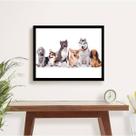 Quadro Decorativo Turma Pet 45x34cm