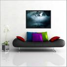 Quadro Decorativo Ufologia Disco Voador Salas Quartos Decorações Com Moldura