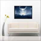 Quadro Decorativo Ufologia Disco Voador Salas Quartos Decorações Com Moldura