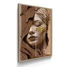 Quadro Decorativo Único Colagem Mulher Com Moldura Quadro Decorativo Único Colagem Mulher Com Moldura