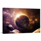 Quadro decorativo Universo Planeta com Tela em Tecido