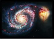 Quadro Decorativo Universo Planetas Galáxias Via Láctea Salas Quartos Com Moldura RC010 Quadro Decorativo Universo Planetas Galáxias Via Láctea Salas Quartos Com Moldura RC010