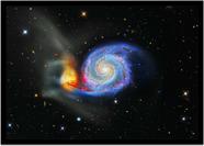 Quadro Decorativo Universo Planetas Galáxias Via Láctea Salas Quartos Com Moldura RC074 Quadro Decorativo Universo Planetas Galáxias Via Láctea Salas Quartos Com Moldura RC074