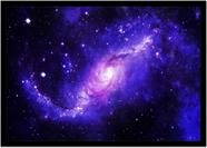 Quadro Decorativo Universo Planetas Galáxias Via Láctea Salas Quartos Com Moldura RC077