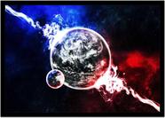 Quadro Decorativo Universo Planetas Galáxias Via Láctea Salas Quartos Com Moldura RC097 Quadro Decorativo Universo Planetas Galáxias Via Láctea Salas Quartos Com Moldura RC097