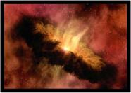 Quadro Decorativo Universo Planetas Galáxias Via Láctea Salas Quartos Escritórios Com Moldura RC007 Quadro Decorativo Universo Planetas Galáxias Via Láctea Salas Quartos Escritórios Com Moldura RC007
